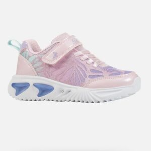 Geox - J Assister Girl in Butterfly Pink/Lilac Sneakers